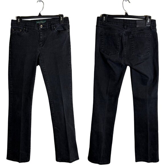 Lauren Ralph Lauren Denim - Vintage Lauren Ralph Lauren Straight Leg Denim Jeans Women's 2 Black Low Rise